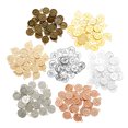thumbnail image 3 of 10 Uds. 6 colores de aleación de Metal alfabeto AZ letras dijes para pendientes colgantes accesorios de joyería Diy 15*12mm S205, 3 of 5