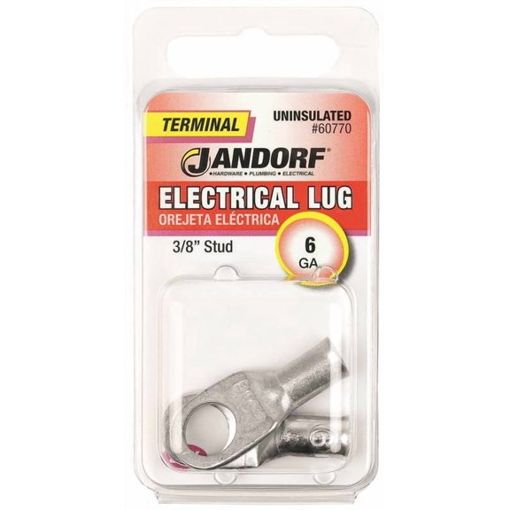 Jandorf Specialty Hardw Terminal Elec Lug 6Un 3/8 60770