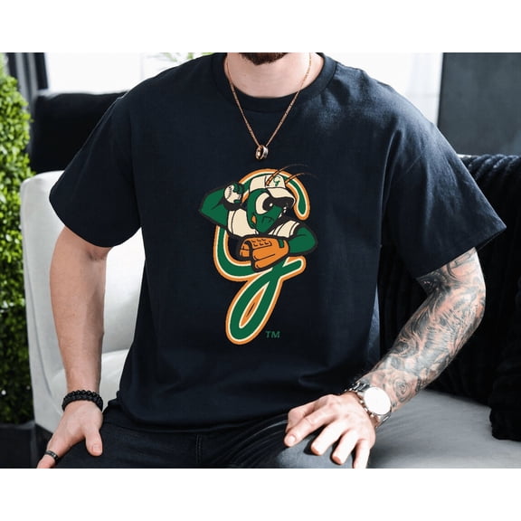 Greensboro Grasshoppers Minor League Baseball Team Sports Art Unisex T-Shirt, up to size 3XL.