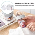 thumbnail image 4 of Fiambrera Bento de doble capa, 310+360 ml, contenedor de alimentos portátil para la escuela y la oficina (blanco), 4 of 4