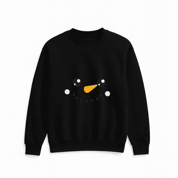 Christmas White Snowman Carrot Nose Holiday Festive Winter Cute Sweatshirt, up to size 5XL