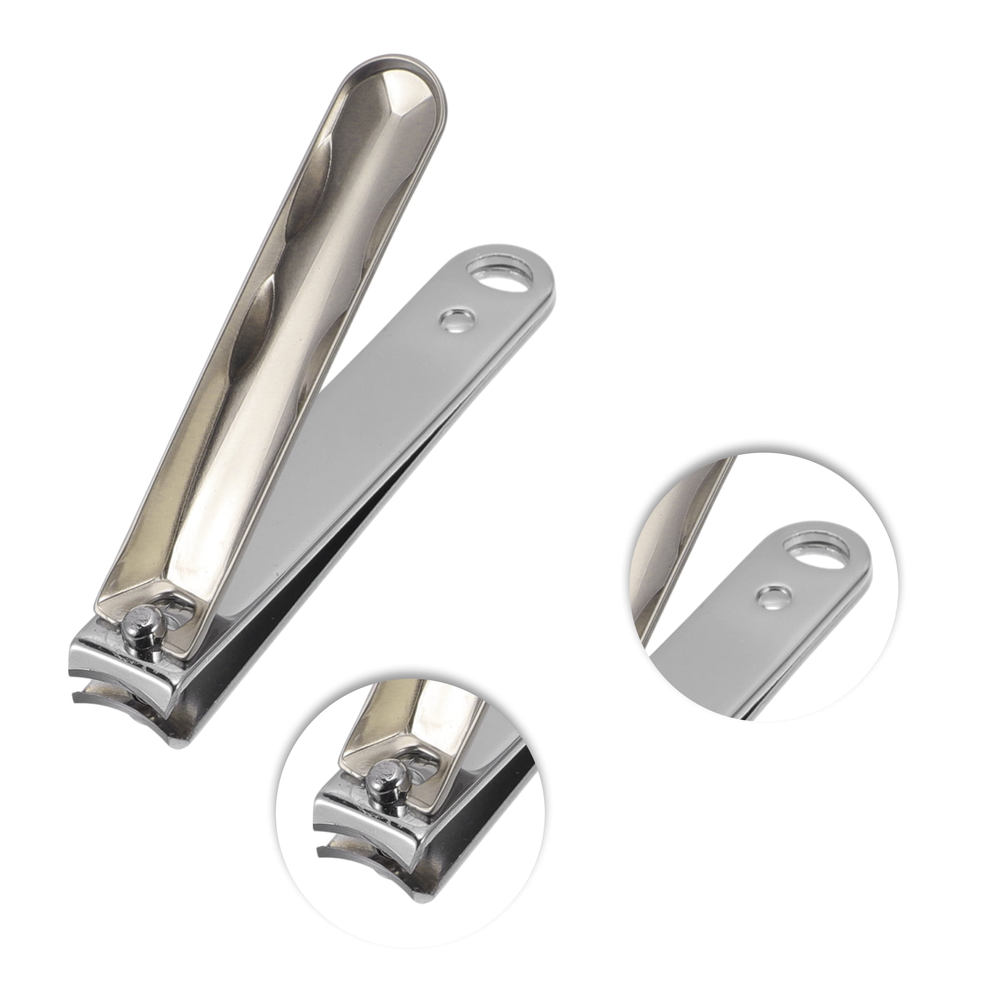 Unique Bargains 10pcs Carbon Steel Nail Clippers Set 3.15"x 0.55" Champagne