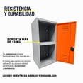 thumbnail image 4 of Locker Casillero Multiusos Alvek 1 Puerta con Ventilación Color Naranja — Sistema para Candado, 4 of 6