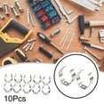 thumbnail image 3 of 10Pcs Spring Terry Clips Open Type Spring Steel Tool Clips Heavy Duty 25Mm Smile Home, 3 of 7