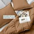 thumbnail image 5 of Bare Home Down Alternative Comforter Set - 3-Pieces - All Seasons - Queen, Caramel, 5 of 8