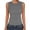Gray, variant on Summer Tops for Women Sleeveless Slim Fitted Crew Neck Tee Shirts Basic Solid Color T-Shirt Going out Fashion Clothing