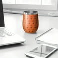 thumbnail image 3 of Halloween Pattern 12oz Stainless Steel Insulated Wine Tumbler with Lid and Straw – Double Wall Vacuum Mug for Hot & Cold Drinks, 304 Steel Interior, Sweat-Free Design. Trick or Treat !, 3 of 5