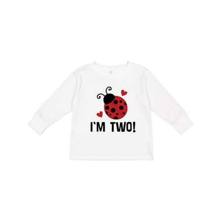 

Inktastic Ladybug 2nd Birthday Cute 2 Year Old Gift Toddler Toddler Girl Long Sleeve T-Shirt
