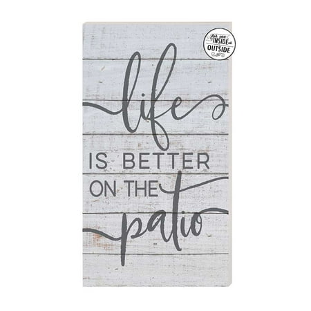 Kindred Hearts Life is Better Patio Indoor/Outdoor Sign  11  x 20   Multicolor