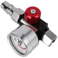 thumbnail image 6 of 2Pc 1/4 Inch Mini Air Regulator Valve Tool Small Tail Pressure Gauge 48 x 60mm with Nozzle for Tool, 6 of 8