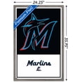 thumbnail image 3 of MLB Miami Marlins - Logo 22 Wall Poster, 22.375" x 34" Framed, 3 of 5