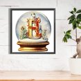 thumbnail image 1 of Pintura de diamante 5D DIY taladro redondo completo letra de Navidad cristal H Kit decoración 40x40cm FLhrweasw Nuevo, 1 of 9