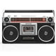 thumbnail image 1 of Boombox Riptunes Negro Estilo Clásico con Reproductor de Cassette y Radio AM/FM para Hombre, 1 of 9