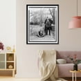 thumbnail image 3 of Historic Framed Print, [Sir Thomas J. Lipton, full-length portrait, facing front, standing next to memorial to David Kennison, last survivor of the Boston Tea Party"]", 17-7/8" x 21-7/8", 3 of 9