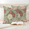 thumbnail image 3 of Spring Pink Roses Pillow Covers 2 Pack Flowers Retro Countryside Pillowcase Waterproof Outdoor Throw Pillow Cover for Patio Garden Square Cushion 16”x16”, 3 of 9