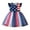 Blue, variant on Ruyang Baby Girls Tulle Mesh 4th of July Smocked Dress Star Striped Flag Patriotic Ruffles Sleeveless Dresses Tiered Skirts