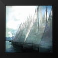 thumbnail image 2 of Bluebird Barn 20x20 Black Modern Framed Museum Art Print Titled - Sailboat Marina I, 2 of 5