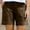 🔥 Brown, variant on USSUMA Womens Cotton-Linen Pocket Casual Summer Shorts High-Waist Elastic Waist Pull-On Breathable Lightweight Fabric with Functional Pockets Relaxed Fit for Beach Travel Everyday Wear, Shorts