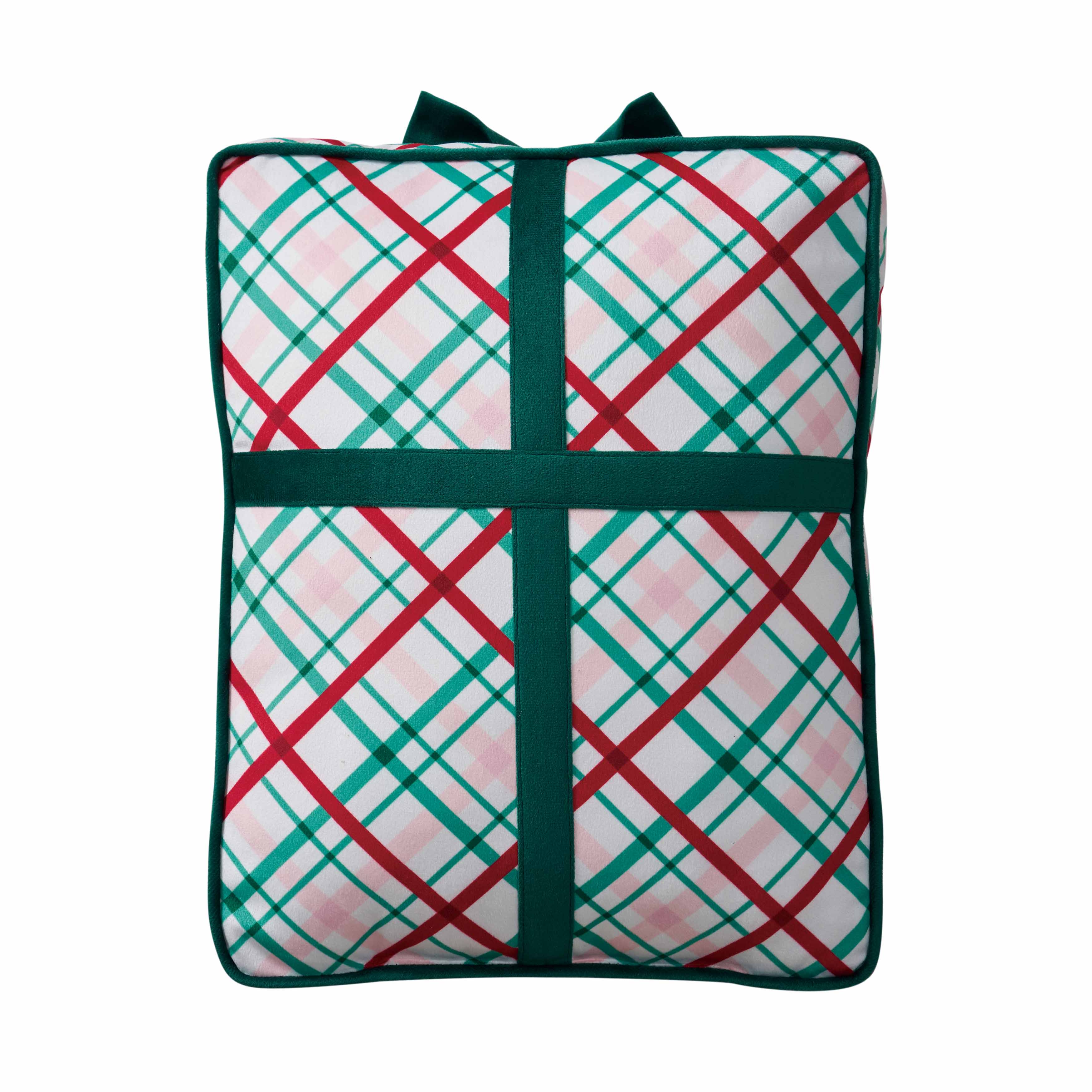 Hallmark 12.5" x 16" Multi Gift Shaped Holiday Decorative Pillow