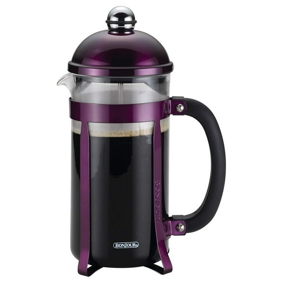 Maximus French Press Coffee Maker, 8 Cup - Borosilicate Glass & Stainless Steel