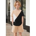 thumbnail image 5 of Arshiner Toddler Boy Summer Clothes Outfits Kids Colorblock Short Sleeve T-shirt Shorts Set, 5 of 6