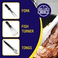 thumbnail image 4 of Grillers Choice 32 piece Griddle Spatula Set Metal - Grilling Accessories, Stainless Steel, Flat Top, Grill, Hibachi,Grilling Utensils. Designed By Chef and BBQ Judge, 4 of 8