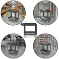 thumbnail image 4 of Utility Service Cart with Wheels, 40x17 Heavy Duty 550 lb. Capacity with 2 Shelves and Two 5" Swivel Casters, 4 of 7