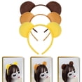 thumbnail image 2 of ZPAQI Bear Hair Band Headband Plush Bear Ear Hair Hoop Costume Accessory, 2 of 20