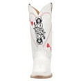 thumbnail image 4 of Dingo Womens Queen A Hearts Round Toe Embroidered Cowboy  Mid Calf Boots, 4 of 5