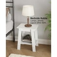 thumbnail image 3 of 2-Tier End Table, Side Table with Storage Shelf, Sofa Table Nightstand for Entryway, Farmhouse, Living Room, Easy Assembly, 3 of 8