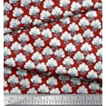 thumbnail image 3 of Soimoi Cotton Poplin Fabric Leaves & Cotton Ball Floral Fabric Prints by Yard 56 Inch Wide, 3 of 3