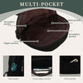 thumbnail image 4 of Zhengup Small Mini Backpack for Women,Corduroy Tiny Backpack,Fashion Cute Bookbag Backpack Purse,Black, 4 of 6