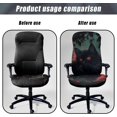 thumbnail image 4 of Gothic Cat Office Chair Cover Washable Stretchable Desk Chair Cover Office Chair Seat Slipcover 1 Piece High Back Computer Chair Cover Easy to Clean and Reusable, 4 of 7