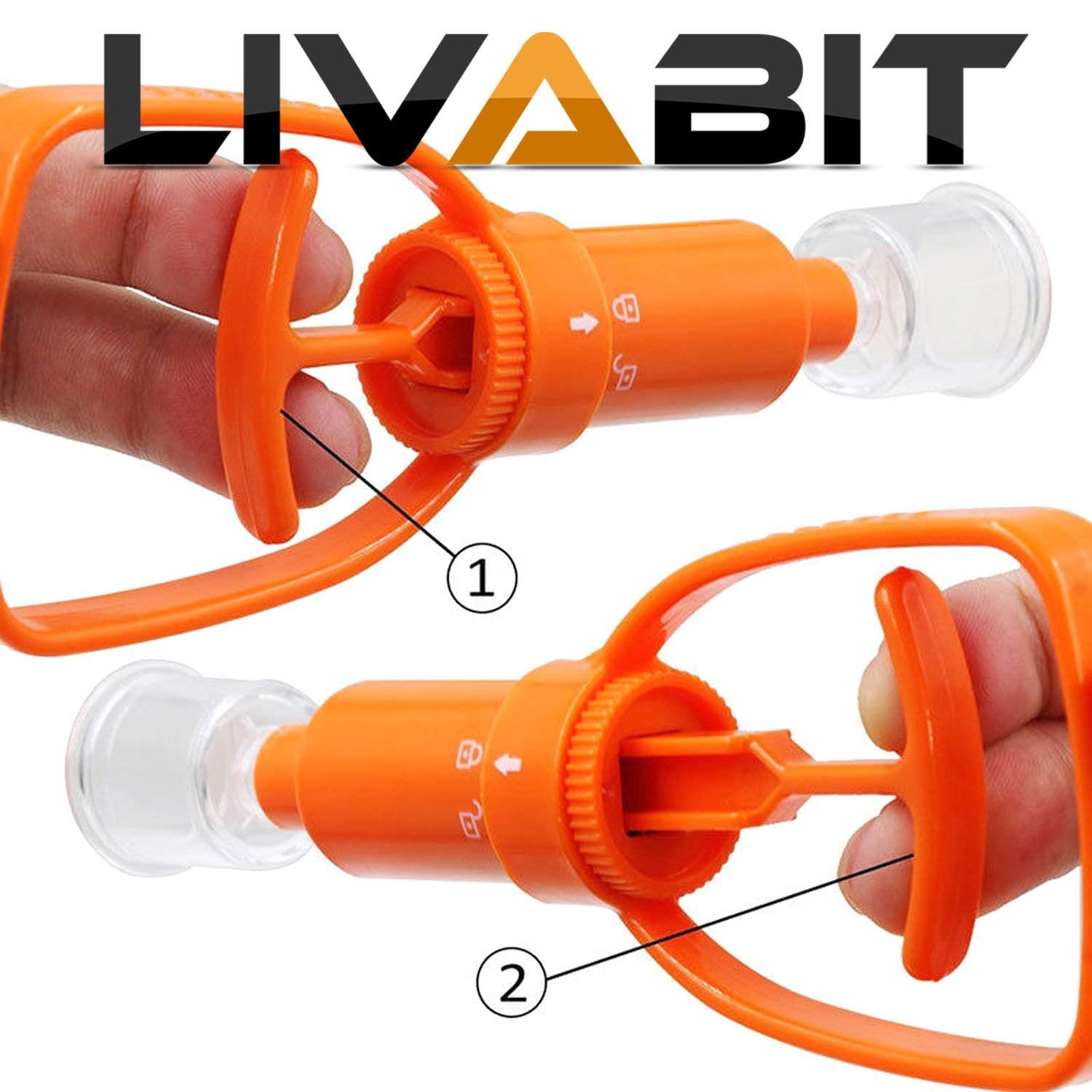 LIVABIT 2.3x2.7/" Sterile Island Dressing Bandage Venom Poison Extractor Pump