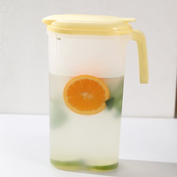 Borosilicate Glass Water Pitcher with Stainless Steel Lid For Hot and Cold Beverages 1.6L Dishwasher Safe Refrigerator Friendly