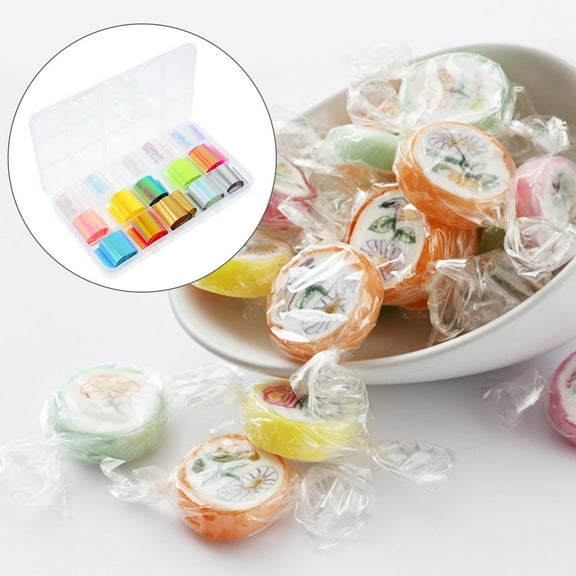 GOOHOCHY 30 Rolls Homemade Candy Wrapper Candy Wrapping Paper 100.00X2.50X0.10CM