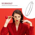 thumbnail image 4 of Bracelet Extensible Bracelet Extensible Style Simple Bijou de Mode Ornement de Corps Cadeaux Parfaits Romantiques Bons Accessoires Argent Ouvert, 4 of 6