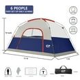 thumbnail image 2 of CAMPROS 6 Person Waterproof Cabin Camping Tent, 2 of 6