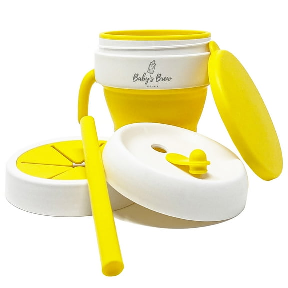 Baby's Brew 2-n-1 Snack Cup, Yellow