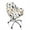 Abstract Plant Line, variant on Whosucclay Abstract Plant Line Print Swivel Armchair Accent Dining Chair Cover for Office, Anti Wrinkle Curved Back Chair Slipcover Removable Swivel Armchair Cover Protector for Home Office