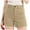 Khaki, variant on IROINNID Clearance Chino Shorts for Women Stretch Twill Plus Size Thin Waist Pull On Regular Fit Hiking Shorts Summer With Pockets,Navy