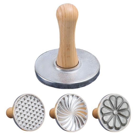 ACDANC 2026 New Cookie Stamps, Metal Cookie Press Cutter Mold with Wooden Handle, Cookie Decorating Supplies for Diy Baking, Cake, Pastry, Gift Package