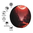 thumbnail image 4 of Naloa Red Moon Lava PVC Leather Spare Tire Wheel Cover for Car Truck SUV Camper Trailer Universal Fit many size15 inch, 4 of 6