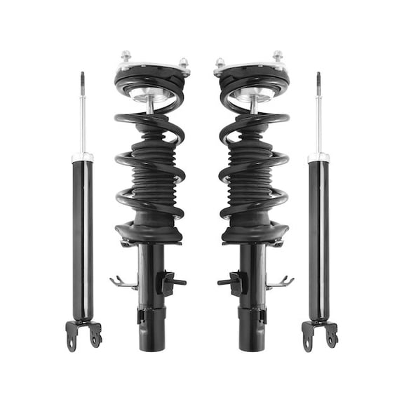 Front and Rear Suspension Strut and Shock Absorber Assembly Kit - Compatible with 2009 - 2013 INFINITI G37 Coupe 2010 2011 2012