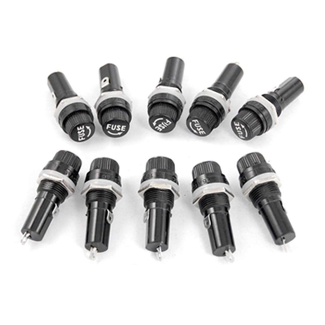 10 Pcs Electrical Panel Mount 6 x 30mm Fuse Holder New