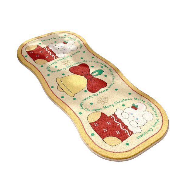 Alfombra Navideña Decoración Para Dormitorio Alfombra Con Árbol De Navidad Antideslizante Adecuada Para Dormitorio, Cocina Y Salón Felpudo Navideño