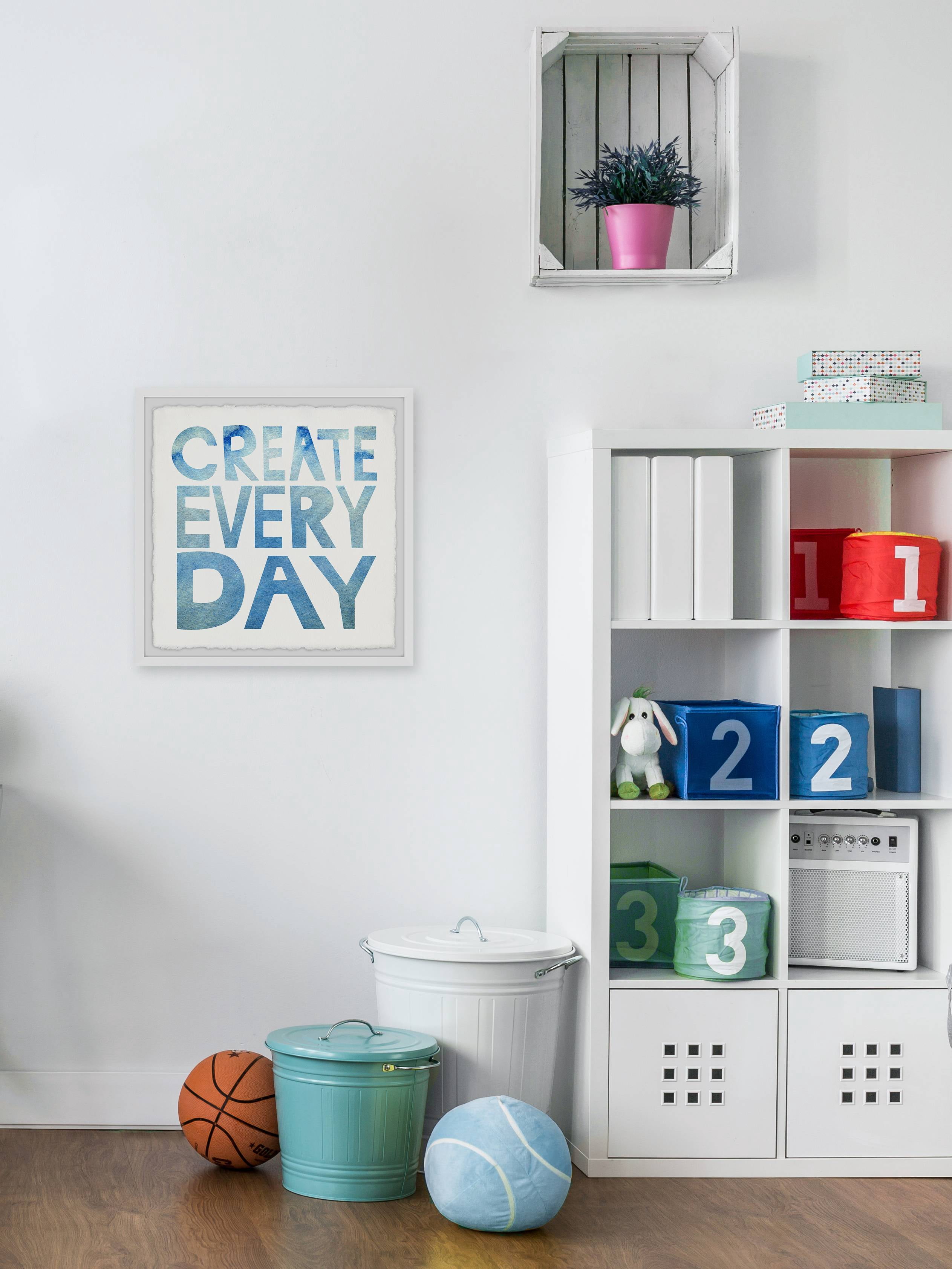 Marmont Hill Create Everyday Framed Wall Art, 32.00" x 1.50"