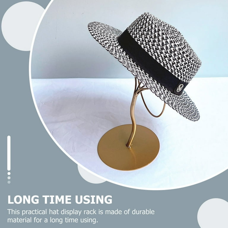 Decorative Hat Stand Tabletop Hat Display Rack Hat Support Frame Rack for Shop Use