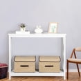 thumbnail image 6 of ZenSports 2-Tier Narrow Console Table Modern Indoor MDF Entryway Sofa Table White, 6 of 10