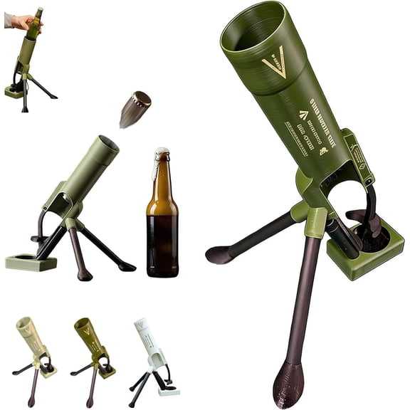 Mortar-Shaped Bottle Opener, Funny Beer Opener for Home, Bar, Party, Unique Bar Accessory Gift